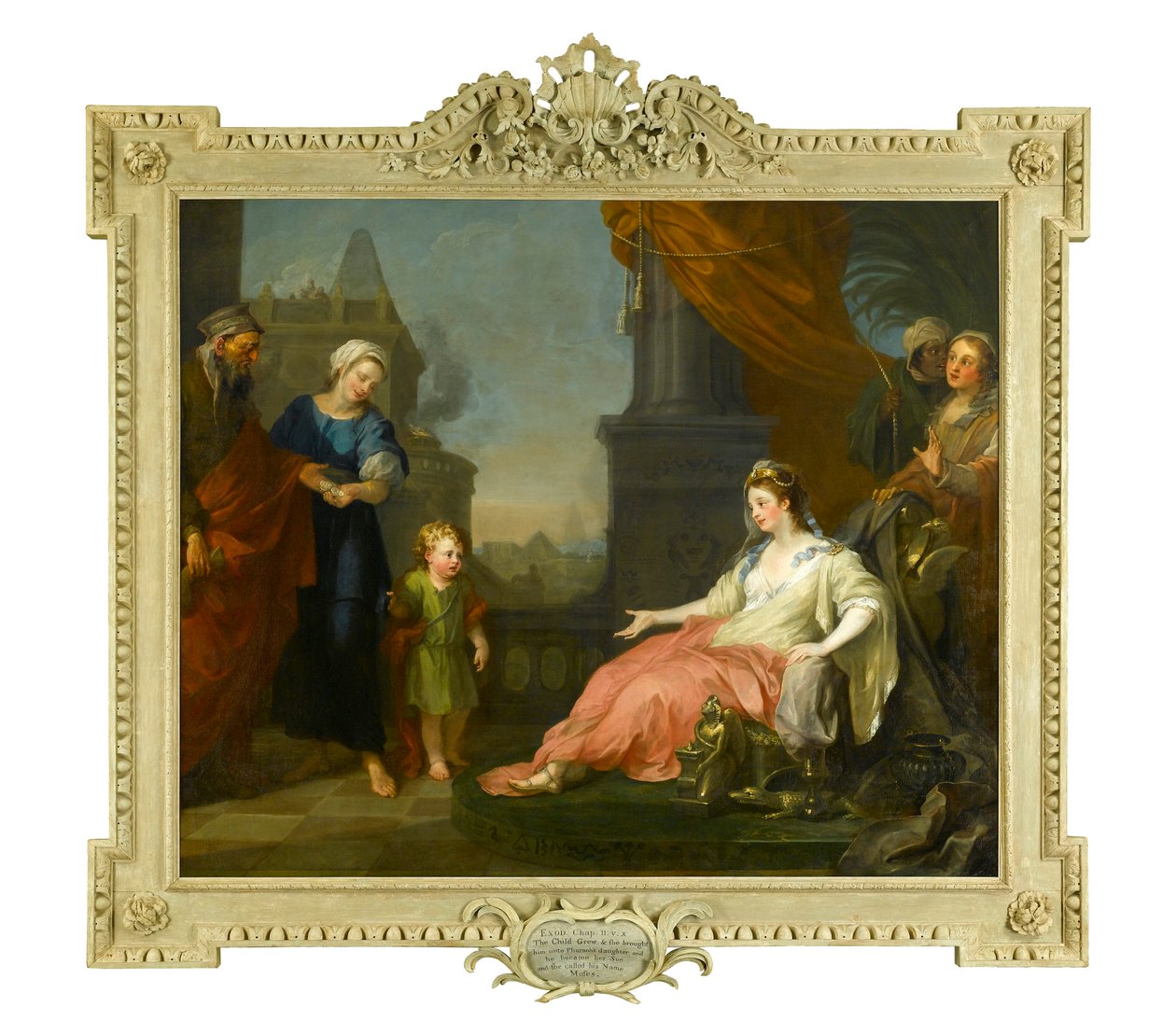 Moisés trouxe antes da Filha do Faraó, 1746 de William Hogarth