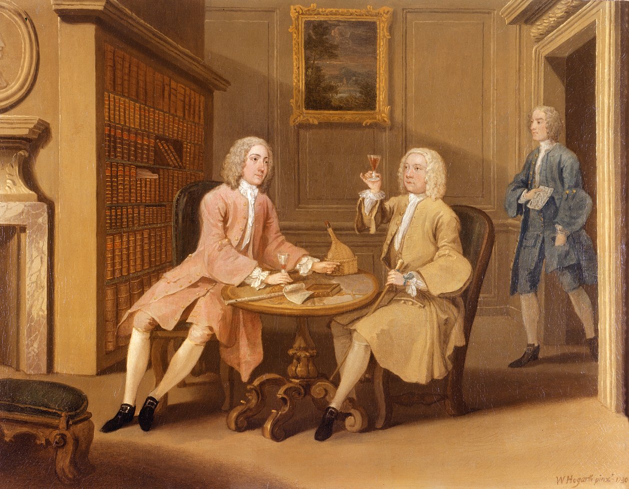 Sr. Woodbridge e Capitão Holland de William Hogarth