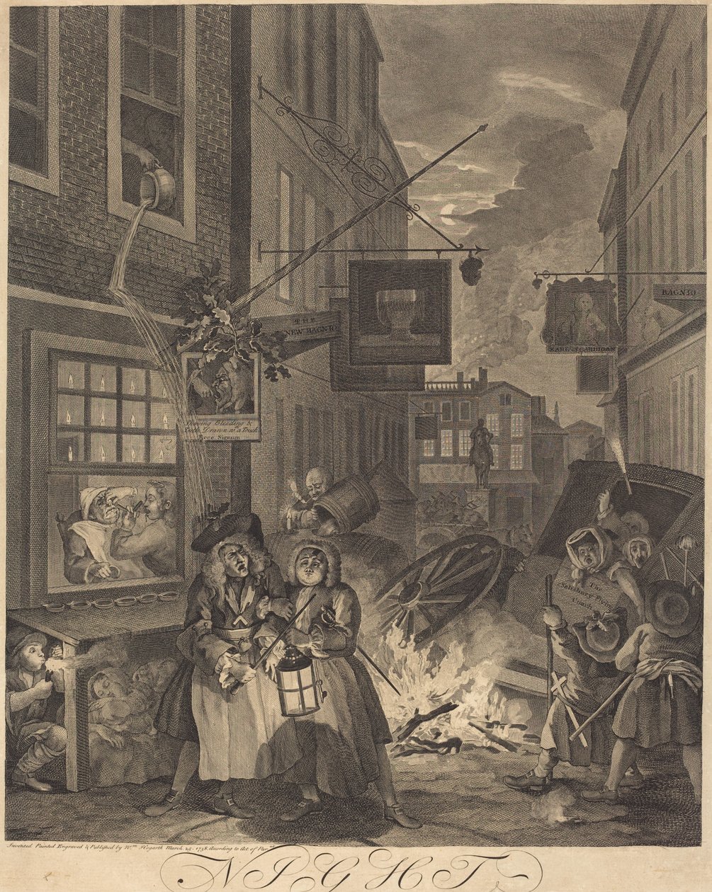 Noite de William Hogarth