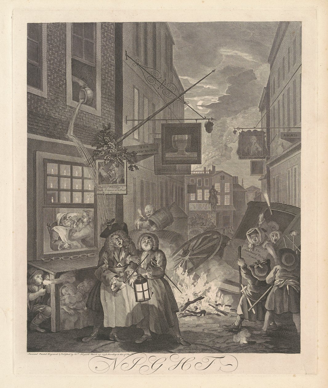 Noite de William Hogarth