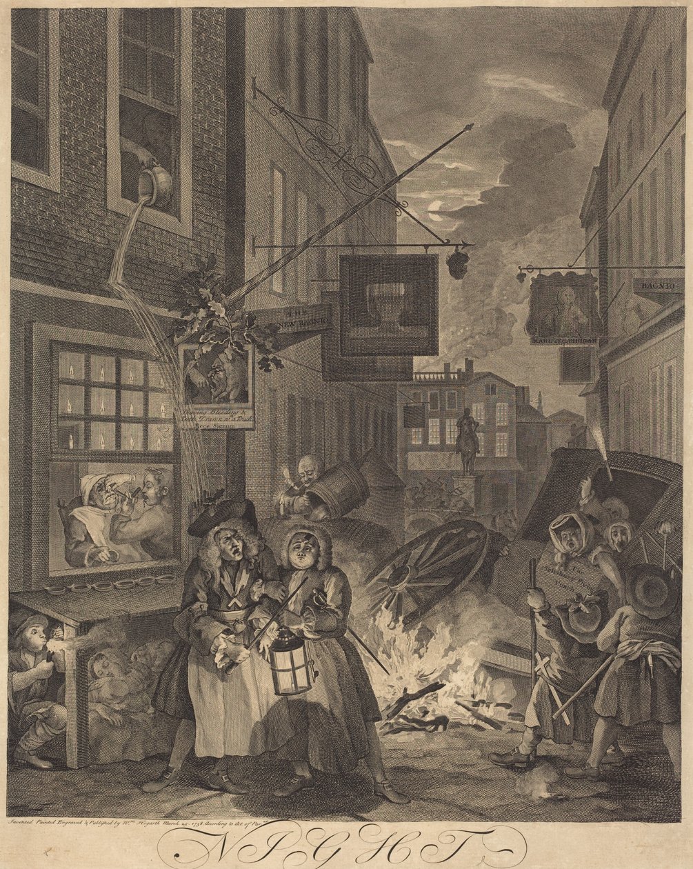 Noite de William Hogarth