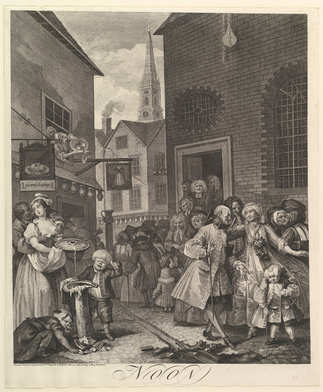 Meio-dia: Os quatro momentos do dia de William Hogarth