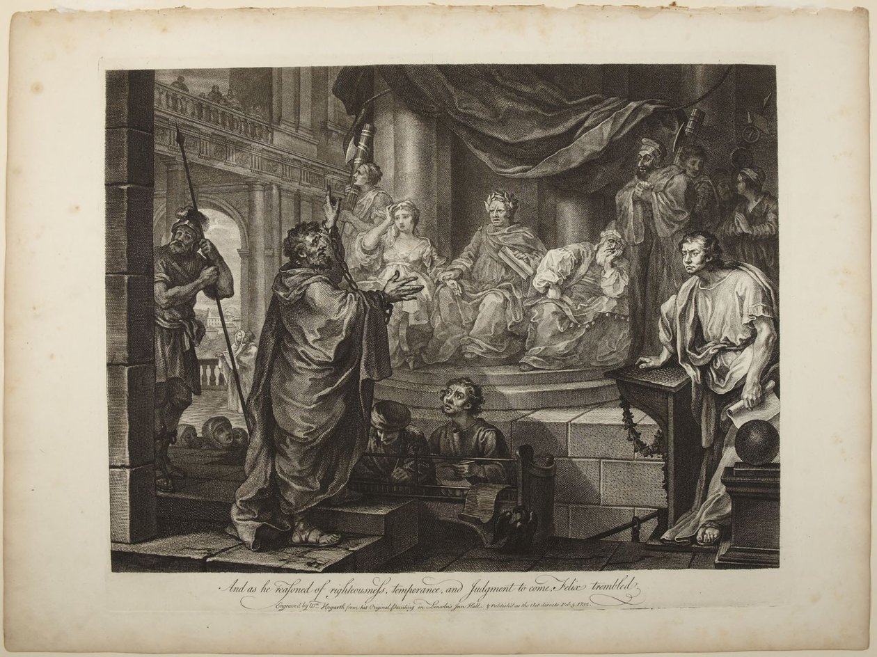 Paulo perante Félix de William Hogarth