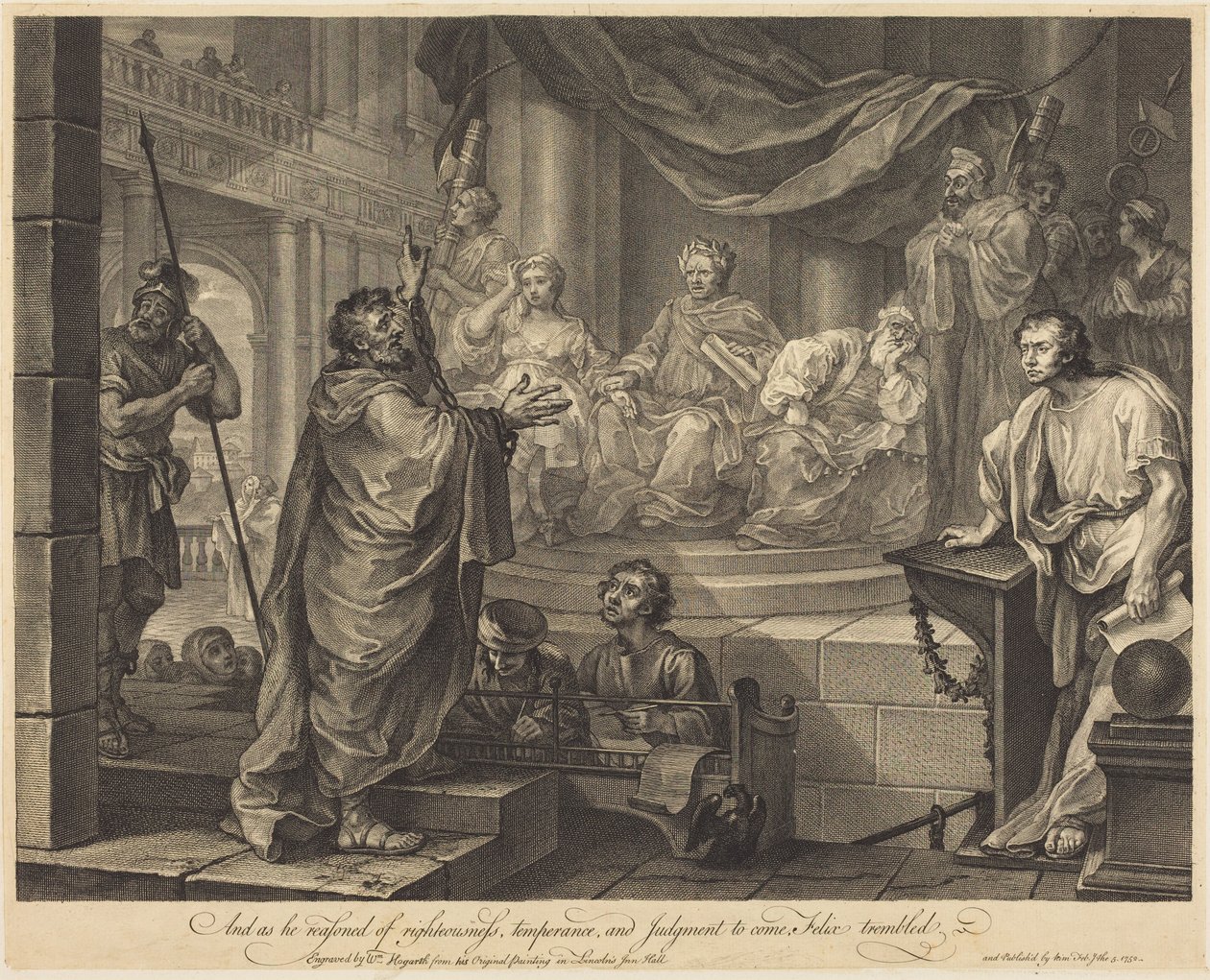 Paulo perante Félix de William Hogarth