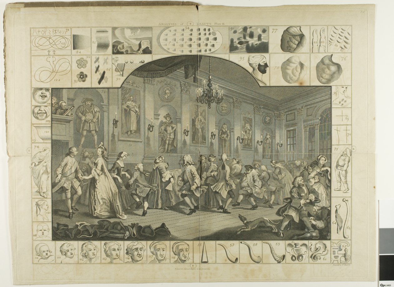 Prato Dois, de A Análise da Beleza de William Hogarth