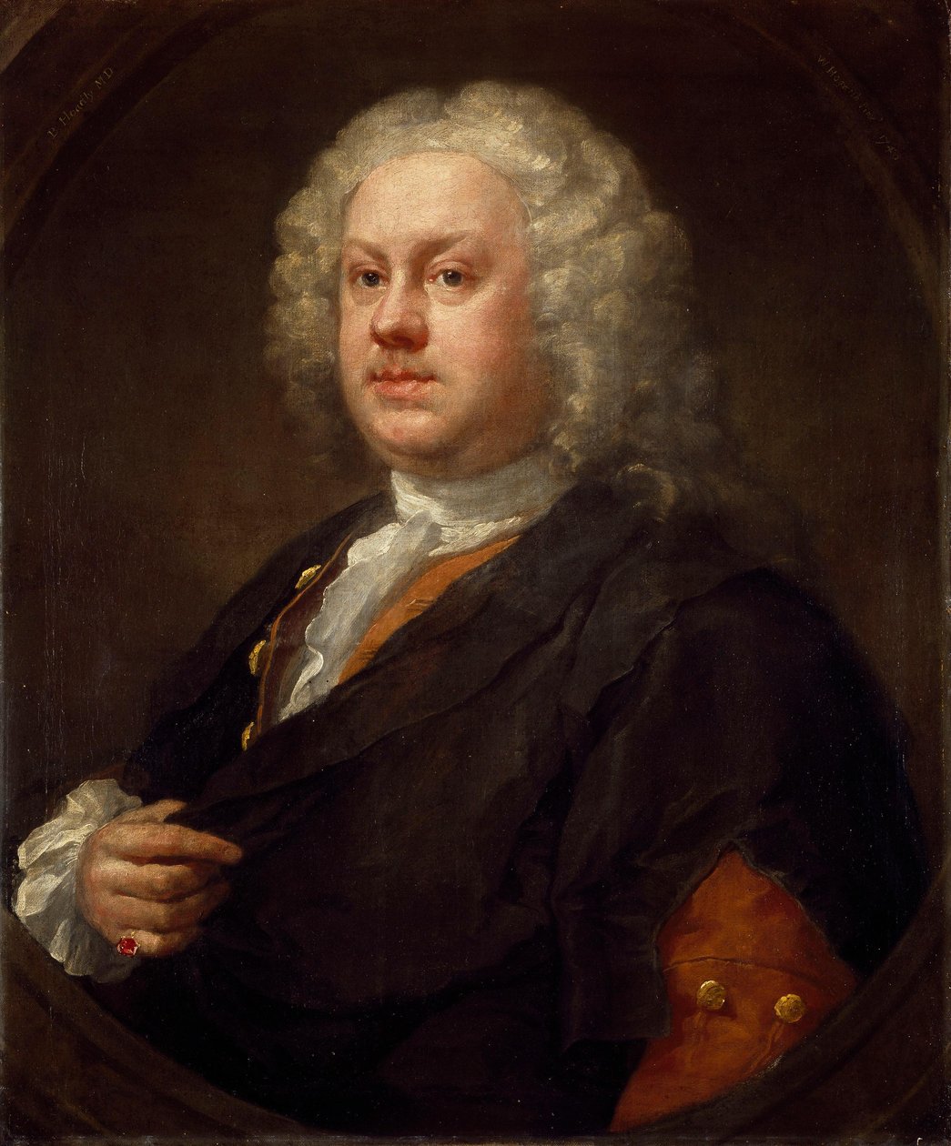 Retrato de Benjamin Hoadly (1706-1757), médico e dramaturgo de William Hogarth