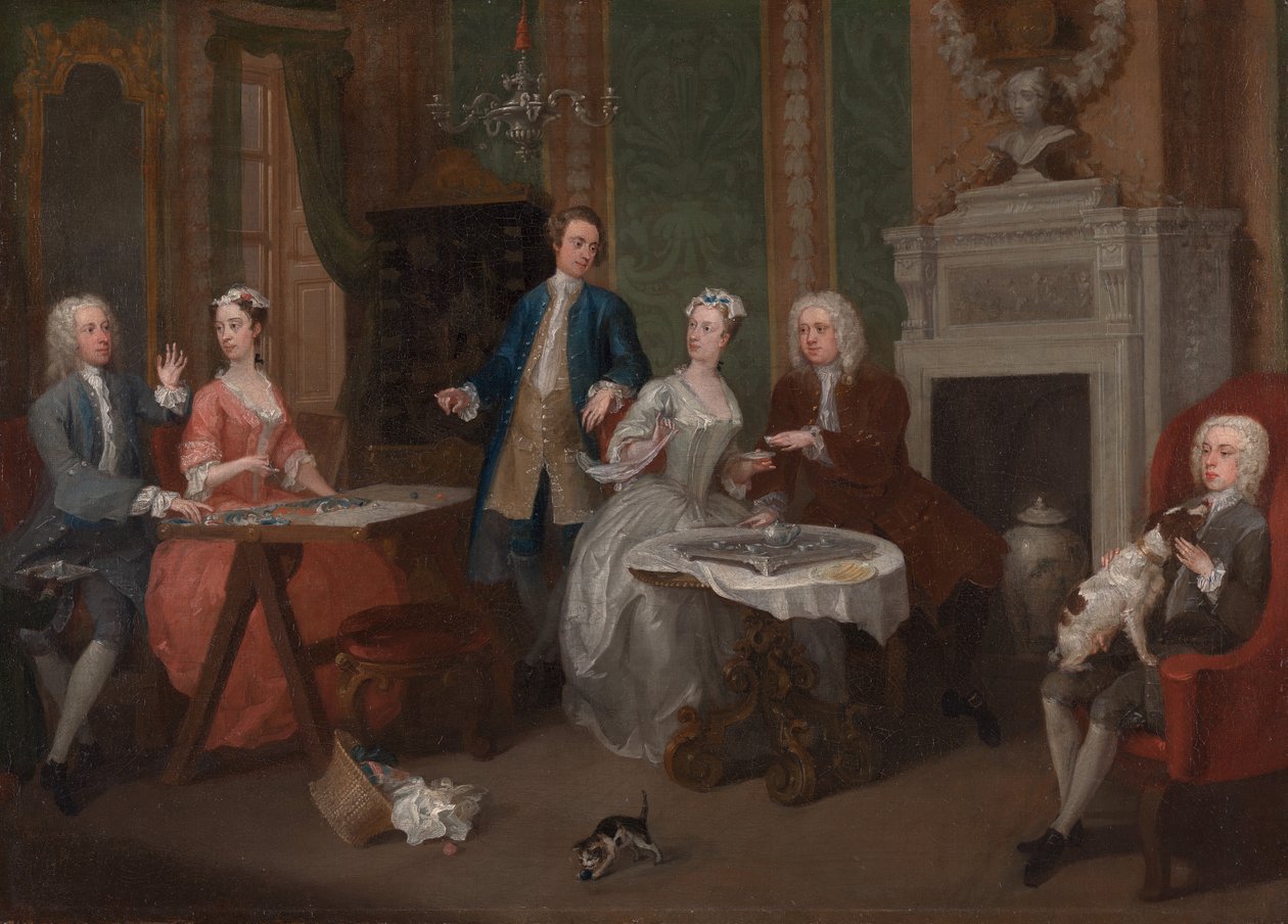 Retrato de uma Família, ca. 1735. de William Hogarth