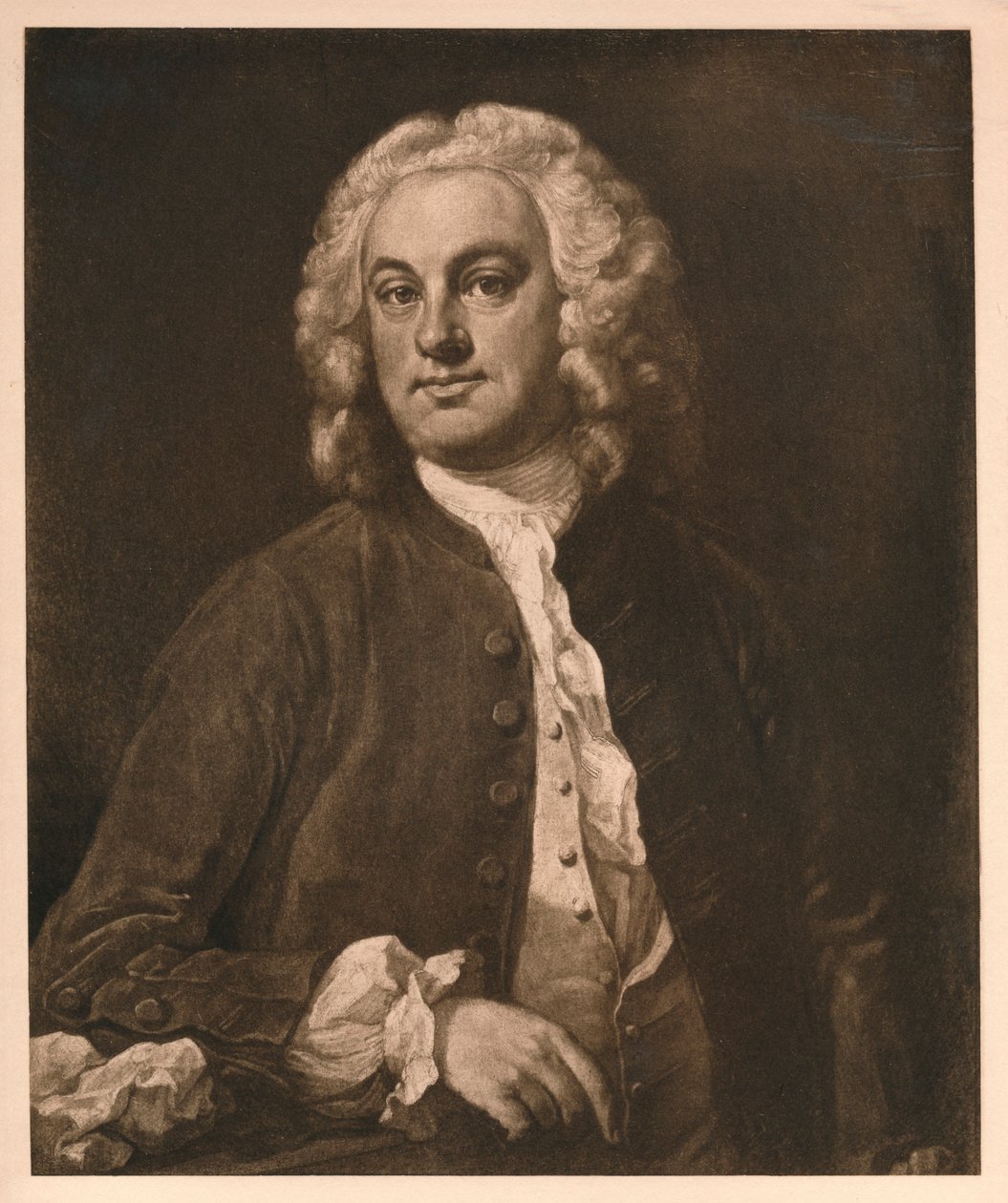 Retrato de um homem, 1741 de William Hogarth