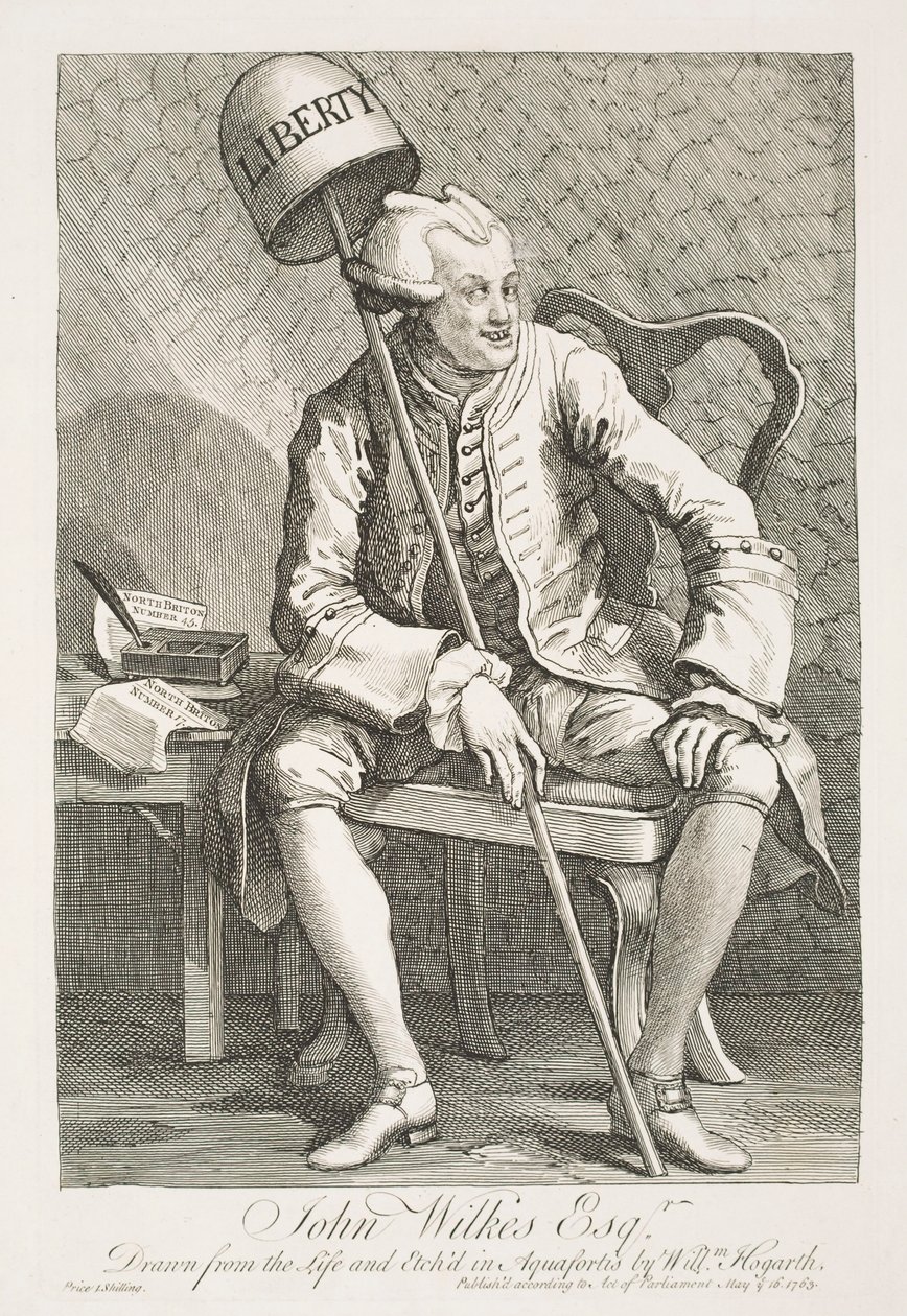 Retrato de John Wilkes, Esquire de William Hogarth