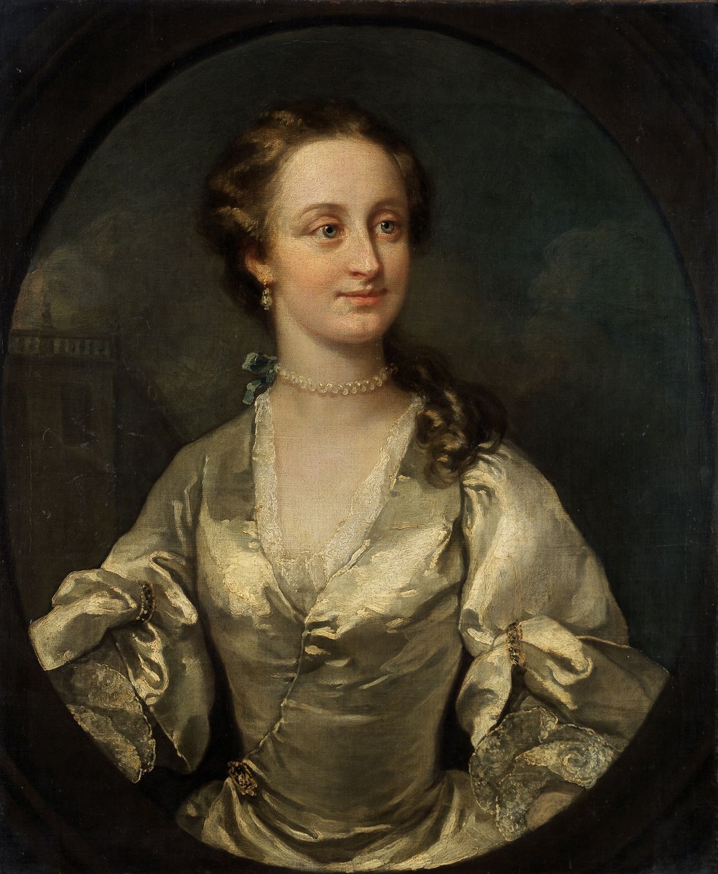 Retrato de uma jovem mulher de William Hogarth
