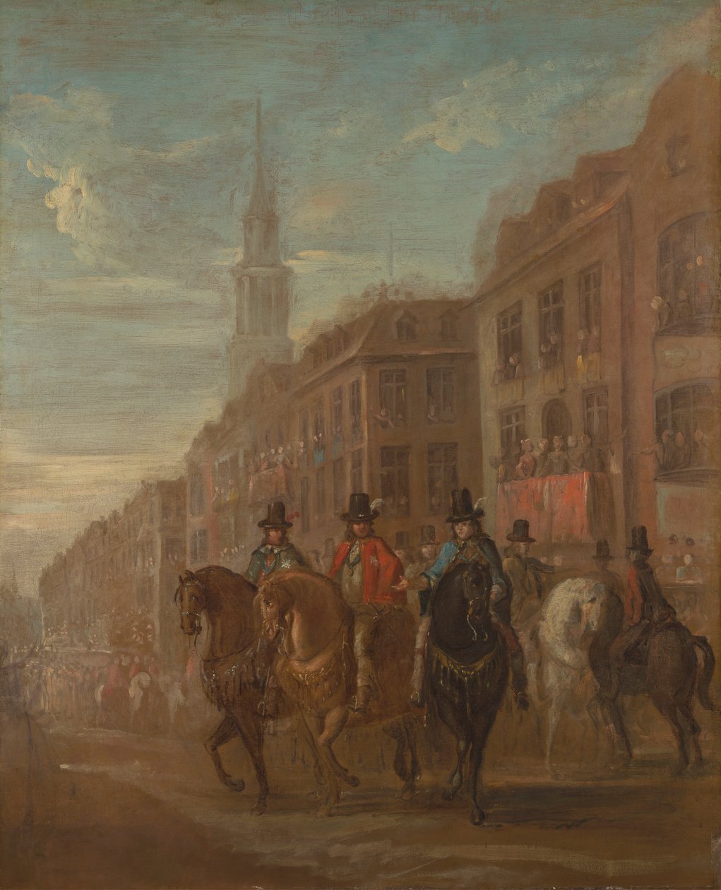Procissão de Restauração de Carlos II em Cheapside de William Hogarth