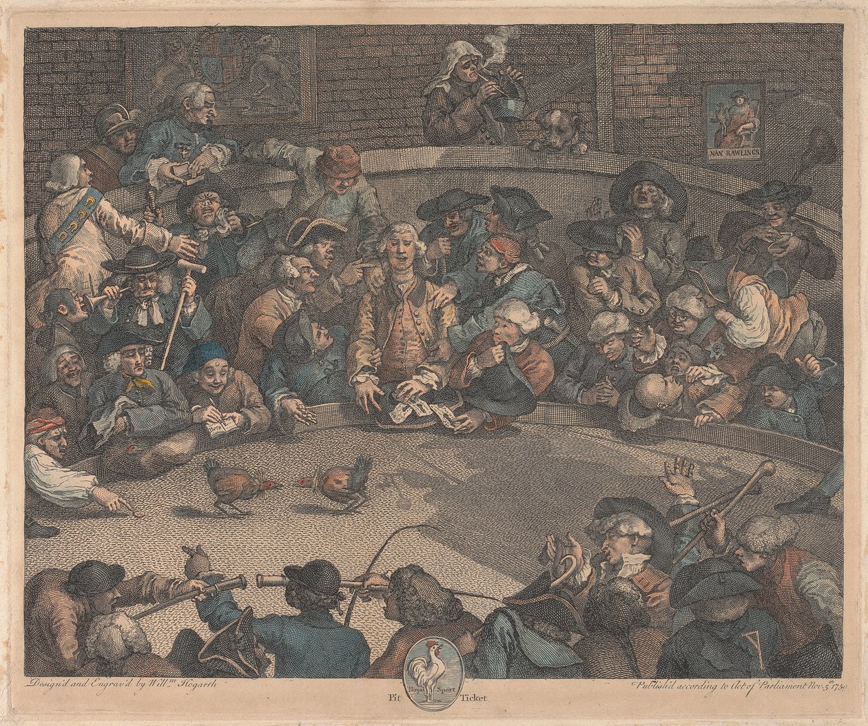 Royal Sport, Bilhete de Fosso de William Hogarth