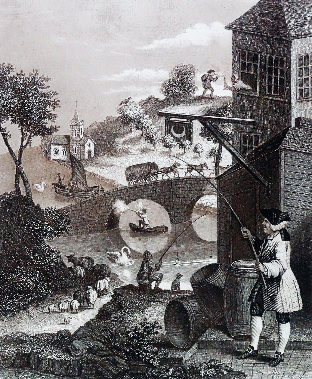 Sátira em Perspectiva Falsa de William Hogarth
