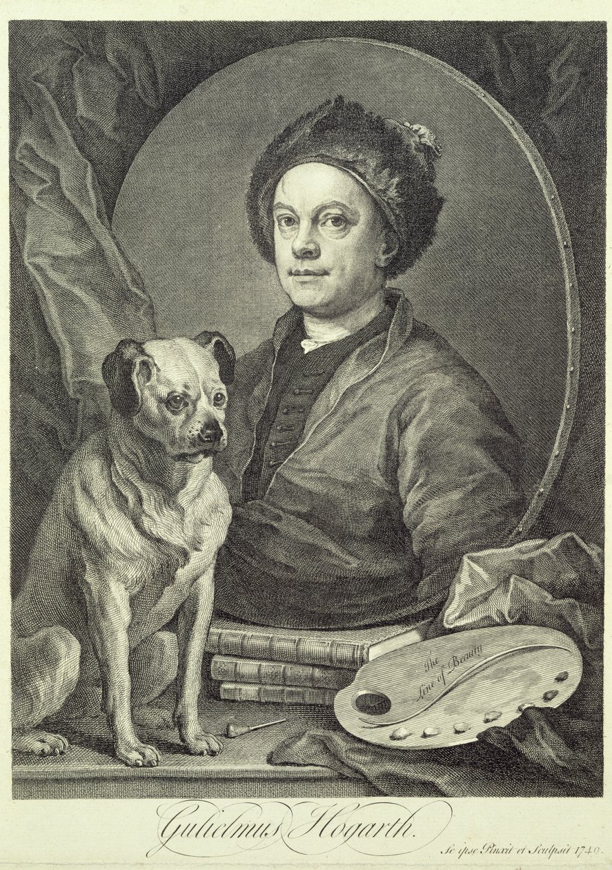 Auto-Retrato, 1749 de William Hogarth