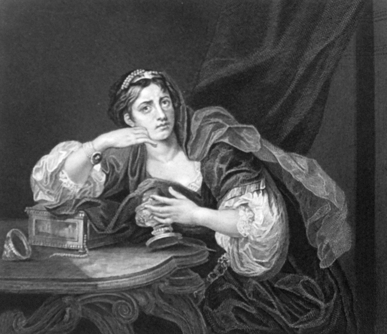 Sigismonda com o coração do seu marido de William Hogarth