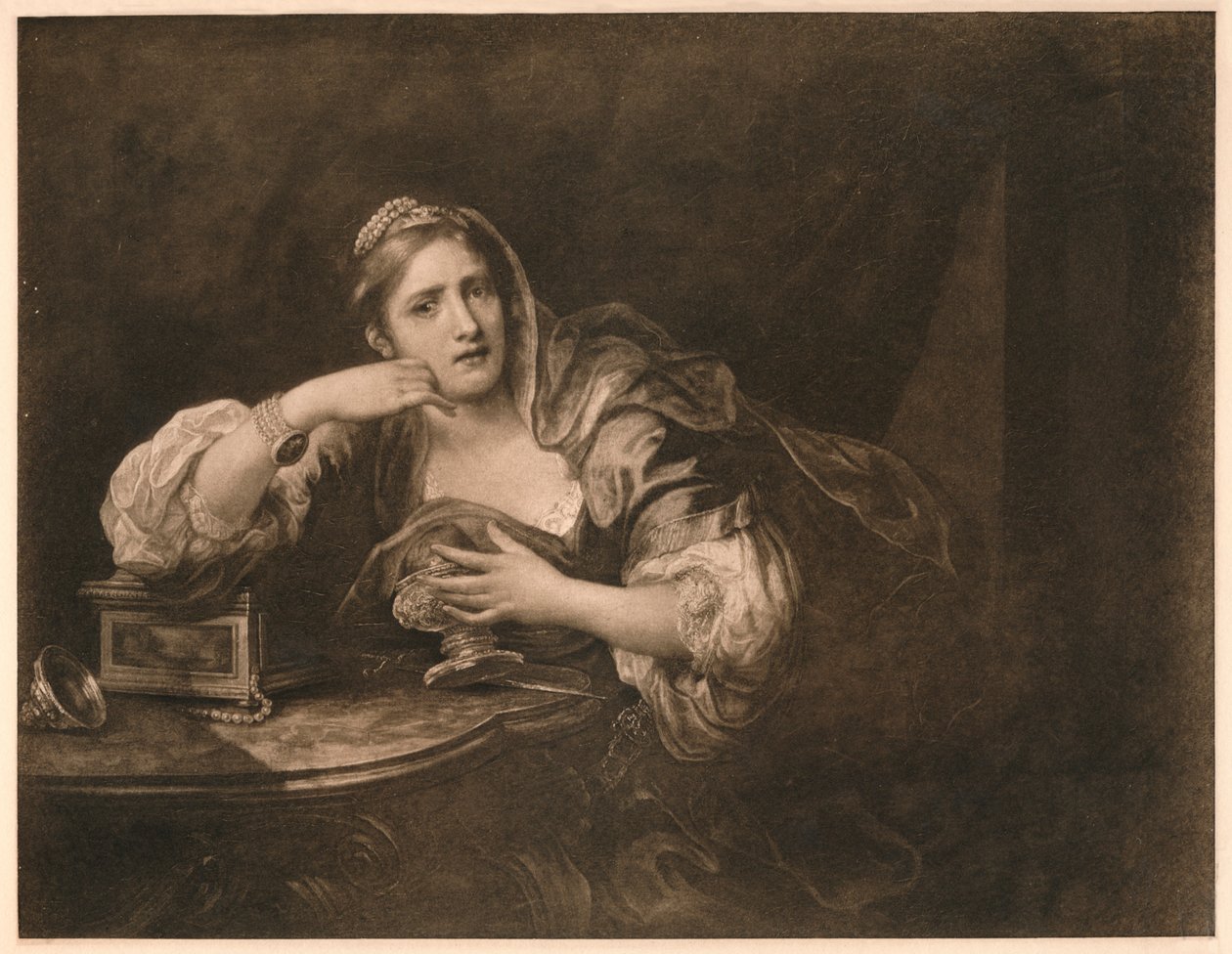 Sigismunda de luto pelo coração de Guiscardo, 1759 de William Hogarth