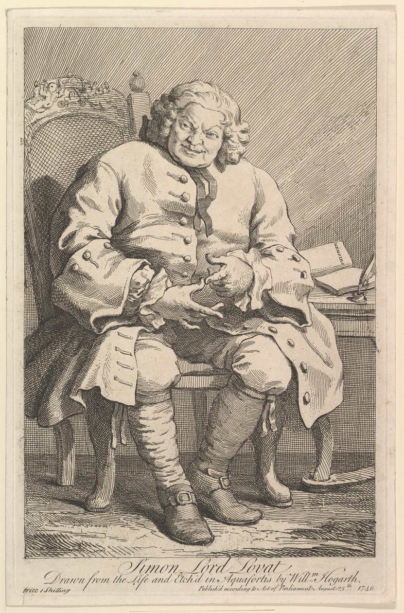 Simon Lord Lovat, 1746. de William Hogarth