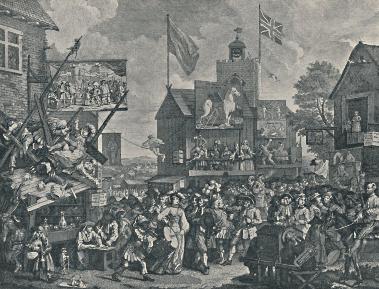 Feira de Southwark, 1733, 1920 de William Hogarth