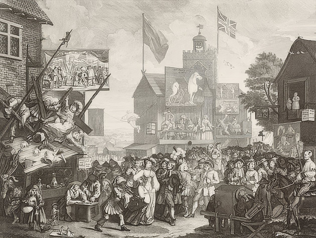 Feira de Southwark - Feira de Southwark. 1733 de William Hogarth