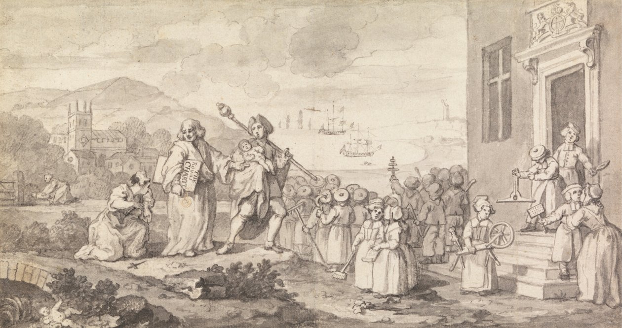 Estudo para os Fundadores de William Hogarth