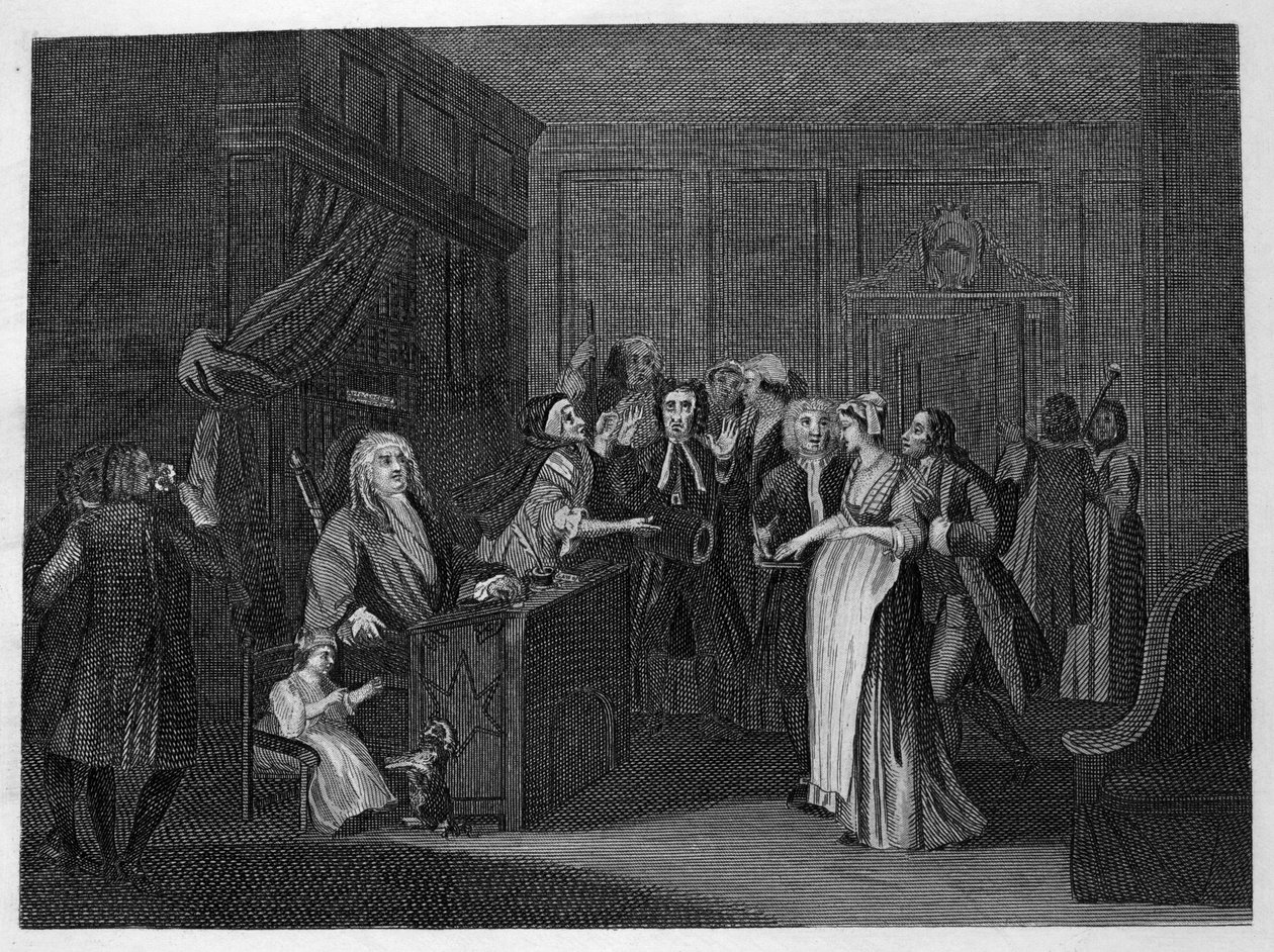 Jurando uma criança de William Hogarth