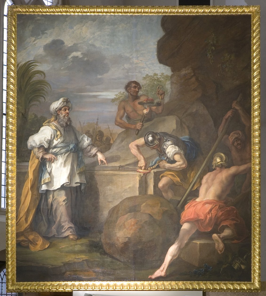 O Altar de Santa Maria Redcliffe (painel esquerdo) de William Hogarth