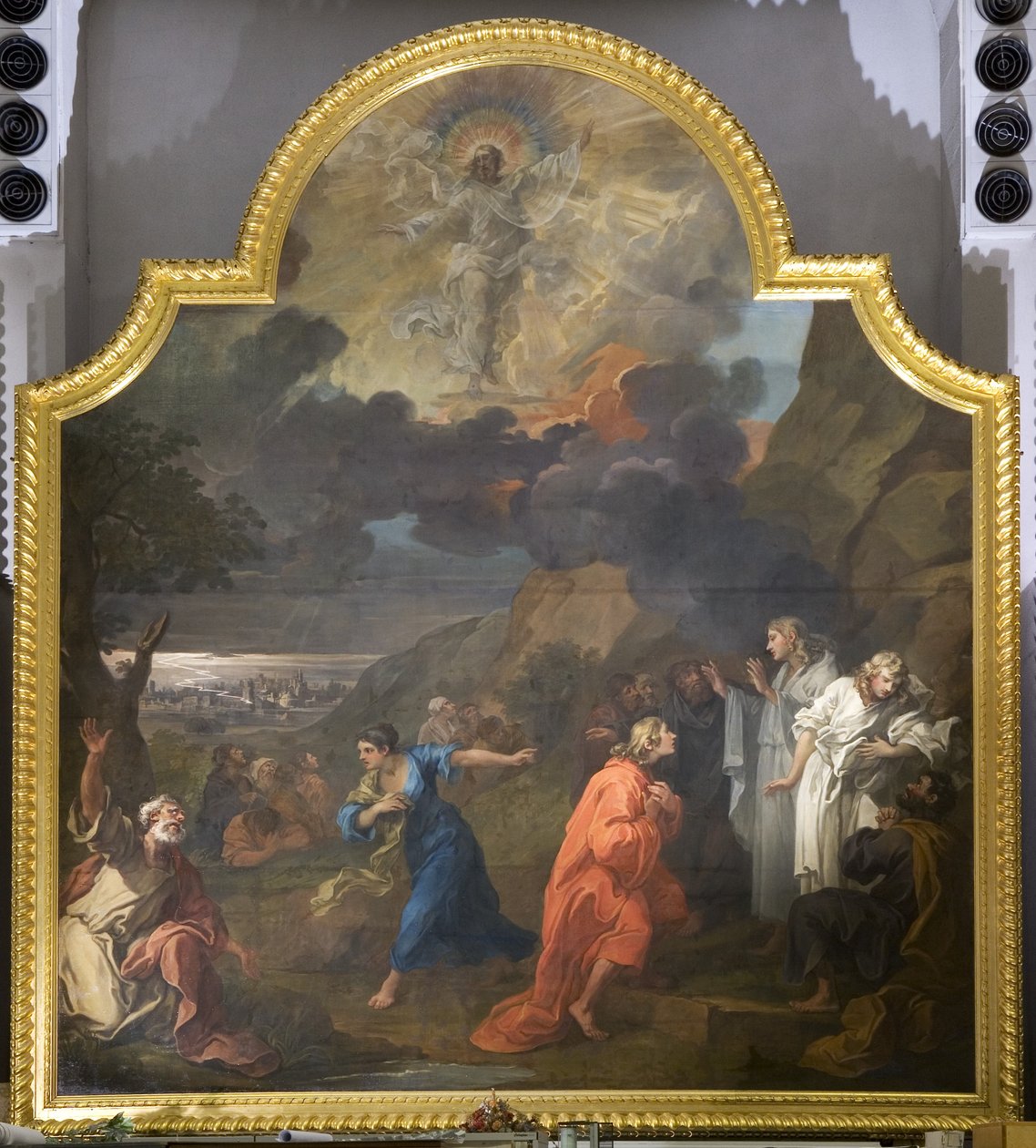 O Altar de Santa Maria Redcliffe (painel direito) de William Hogarth