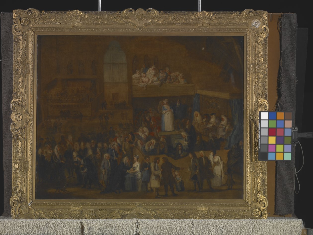 The Assizes Of Westminster Hall (óleo sobre tela) de William Hogarth