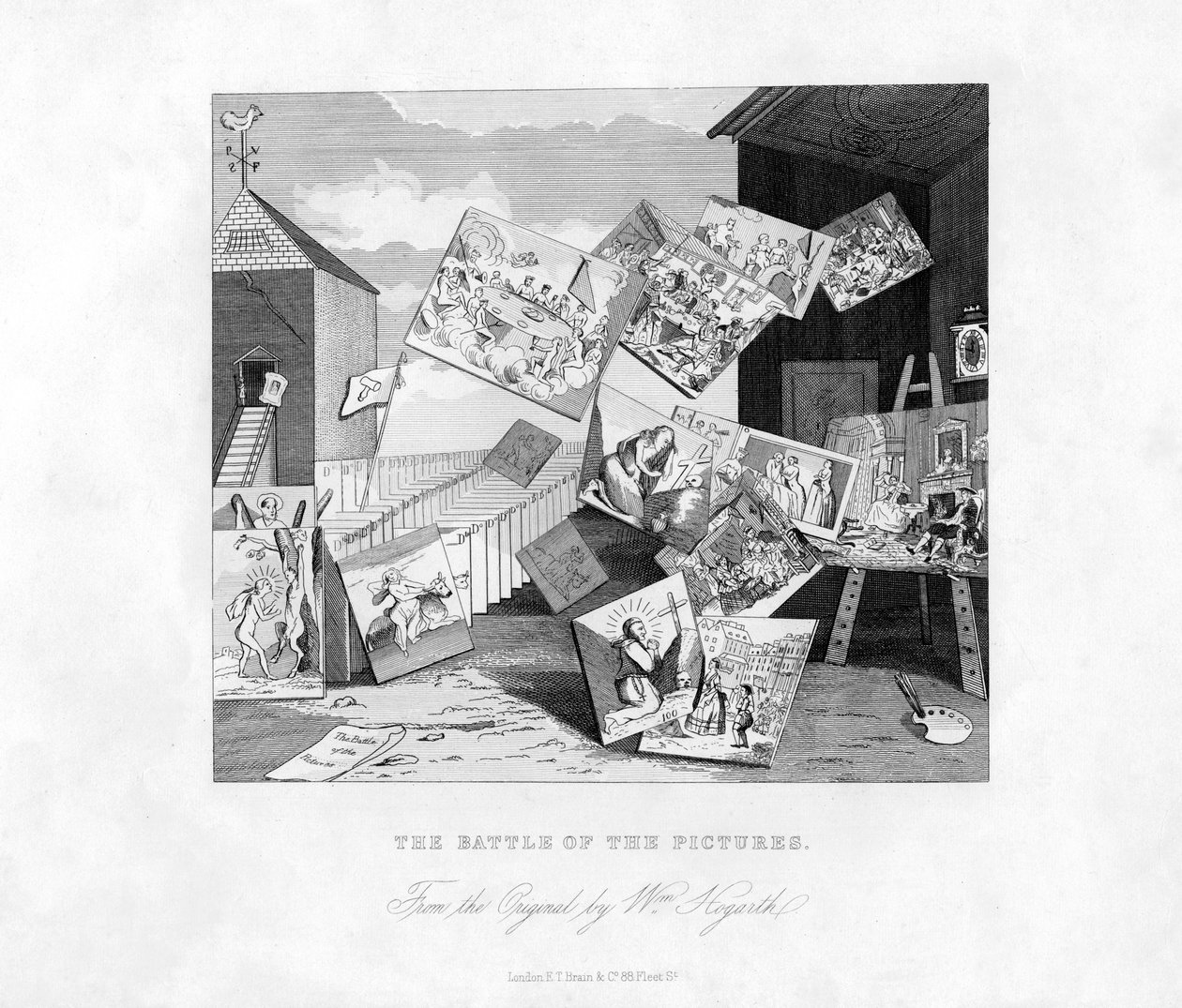 A Batalha das Imagens, século XIX. de William Hogarth