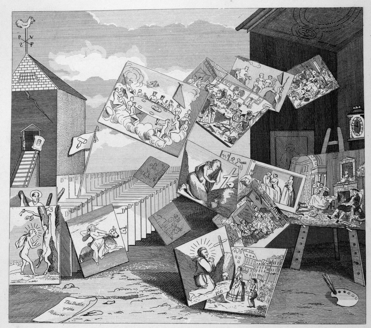 A Batalha das fotos de William Hogarth