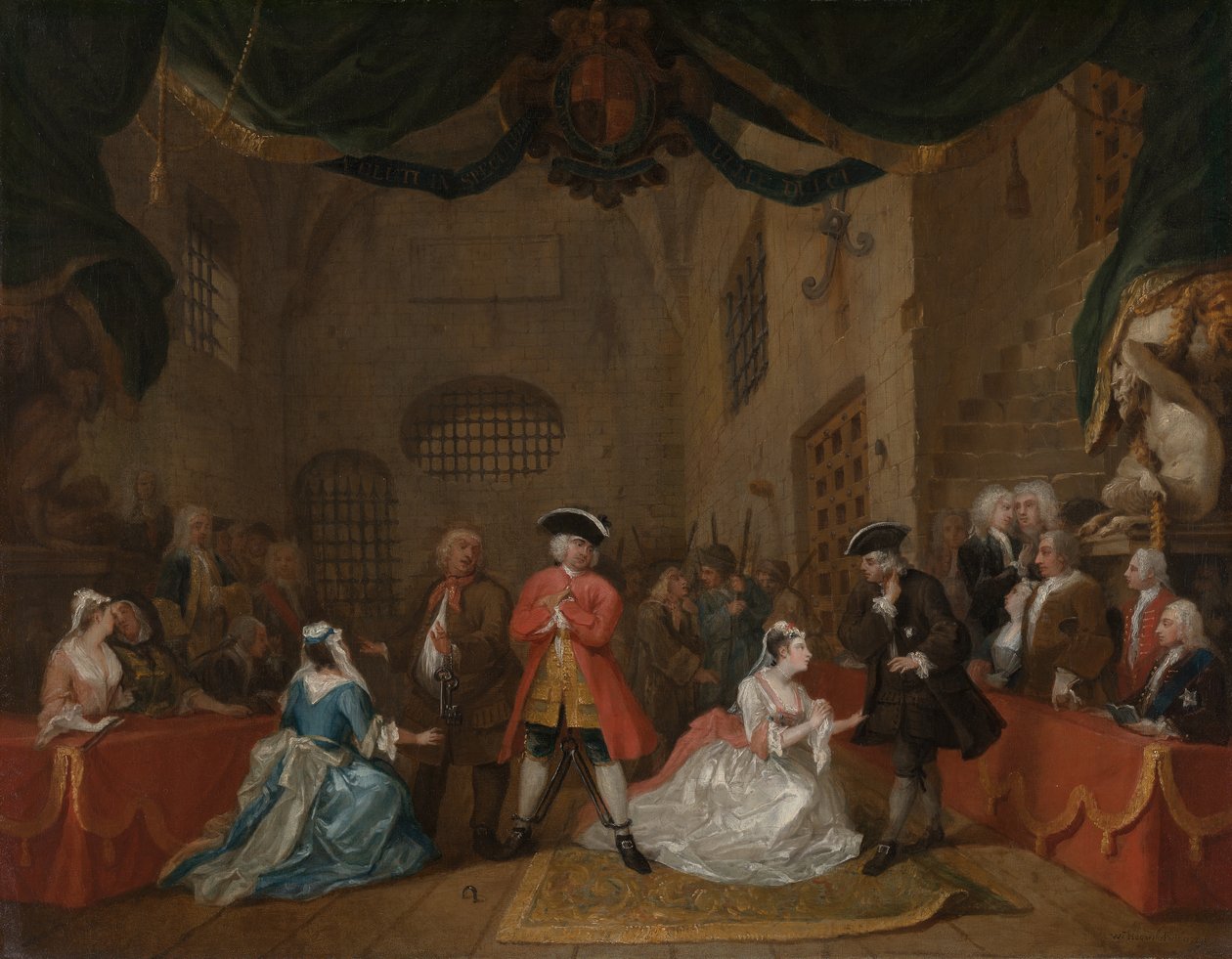 A Ópera do Mendigo, 1729. de William Hogarth