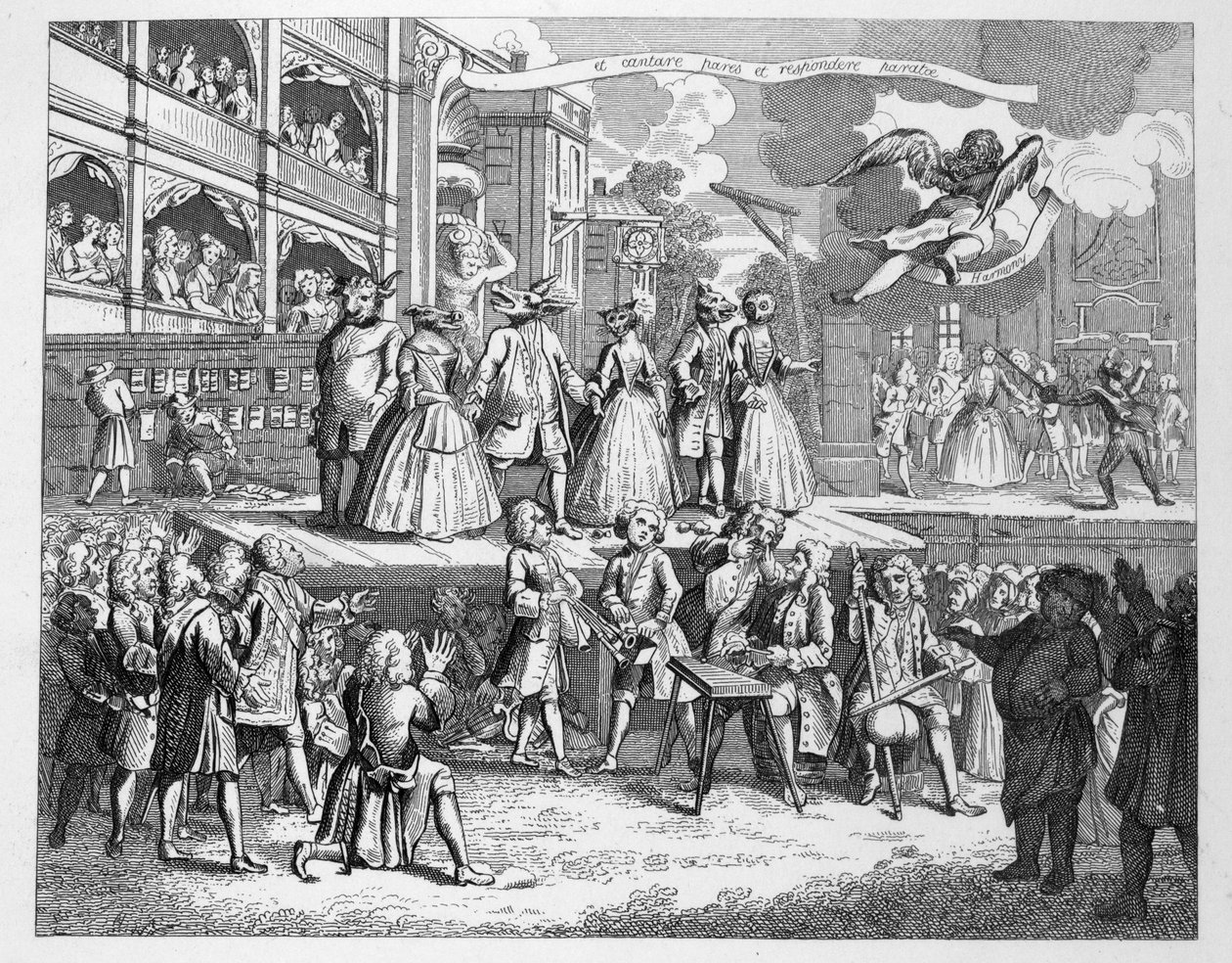 The Beggars Opera Burlesqued de William Hogarth