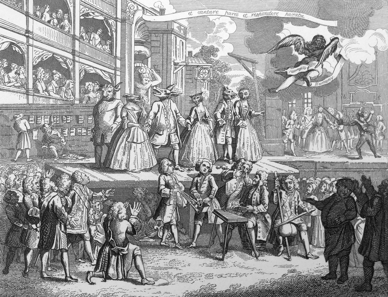 O cobre das Óperas do Mendigo de William Hogarth