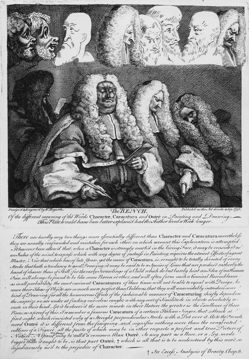 O banco, 1758 de William Hogarth