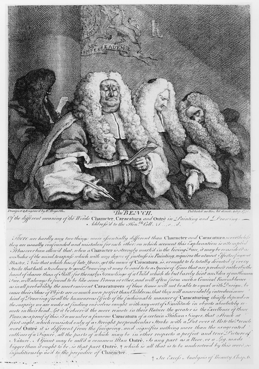 O banco, 1758 de William Hogarth