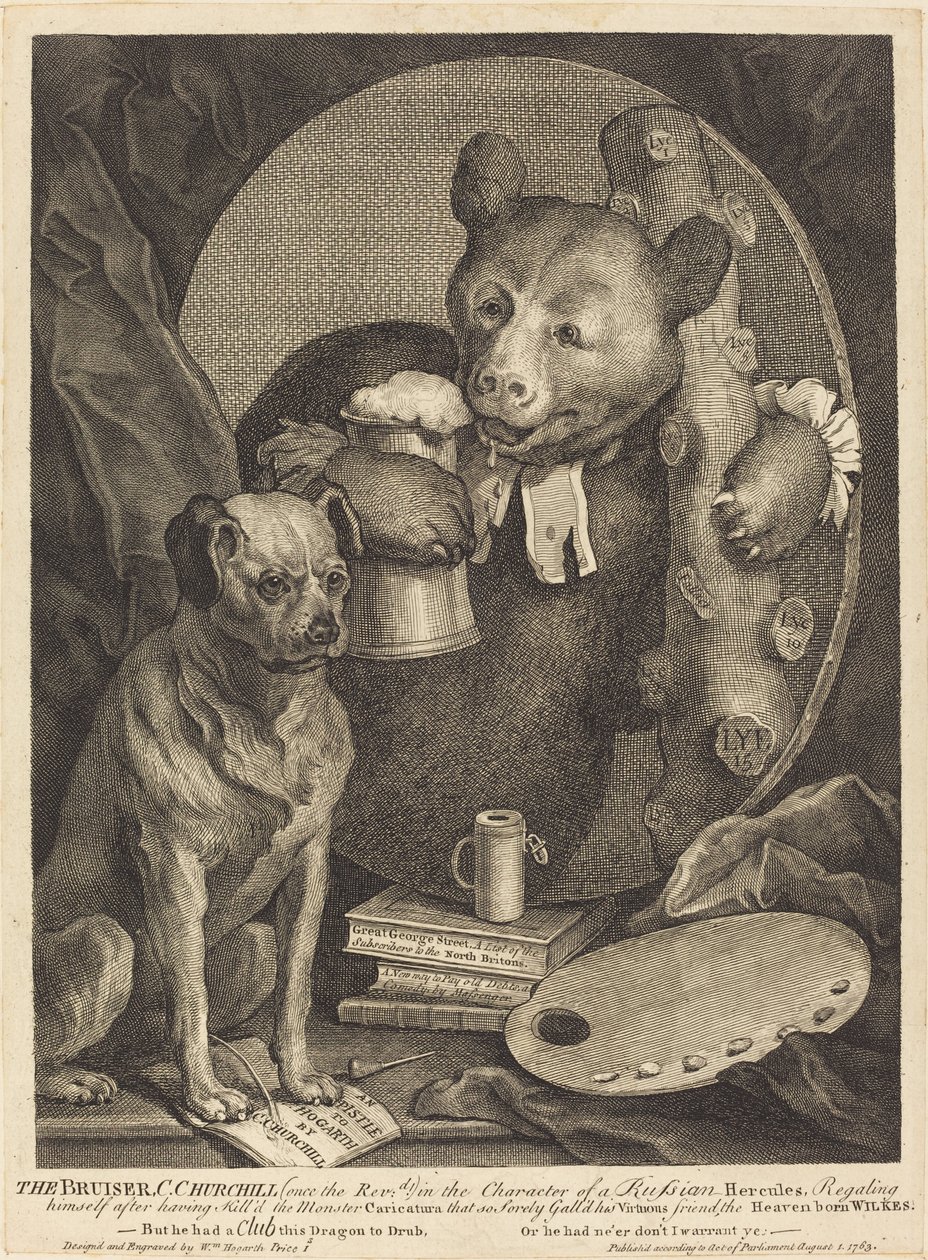 O Bruiser de William Hogarth