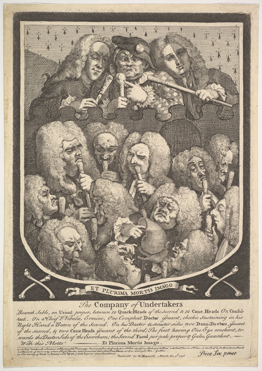 The Company of Undertakers, 3 de março de 1736. de William Hogarth
