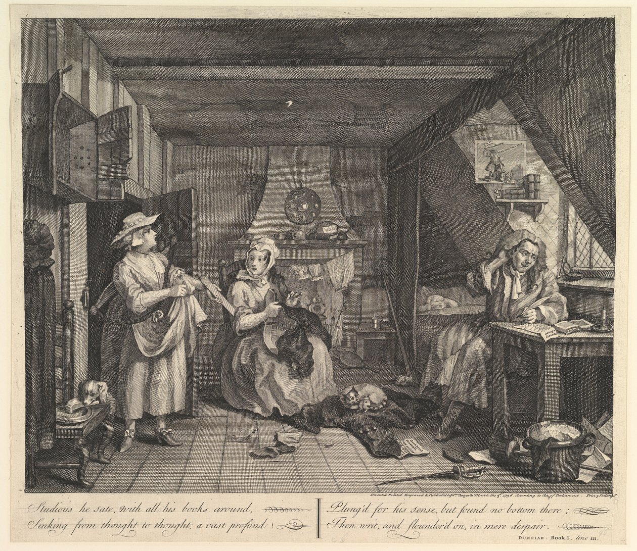 O poeta indigente de William Hogarth