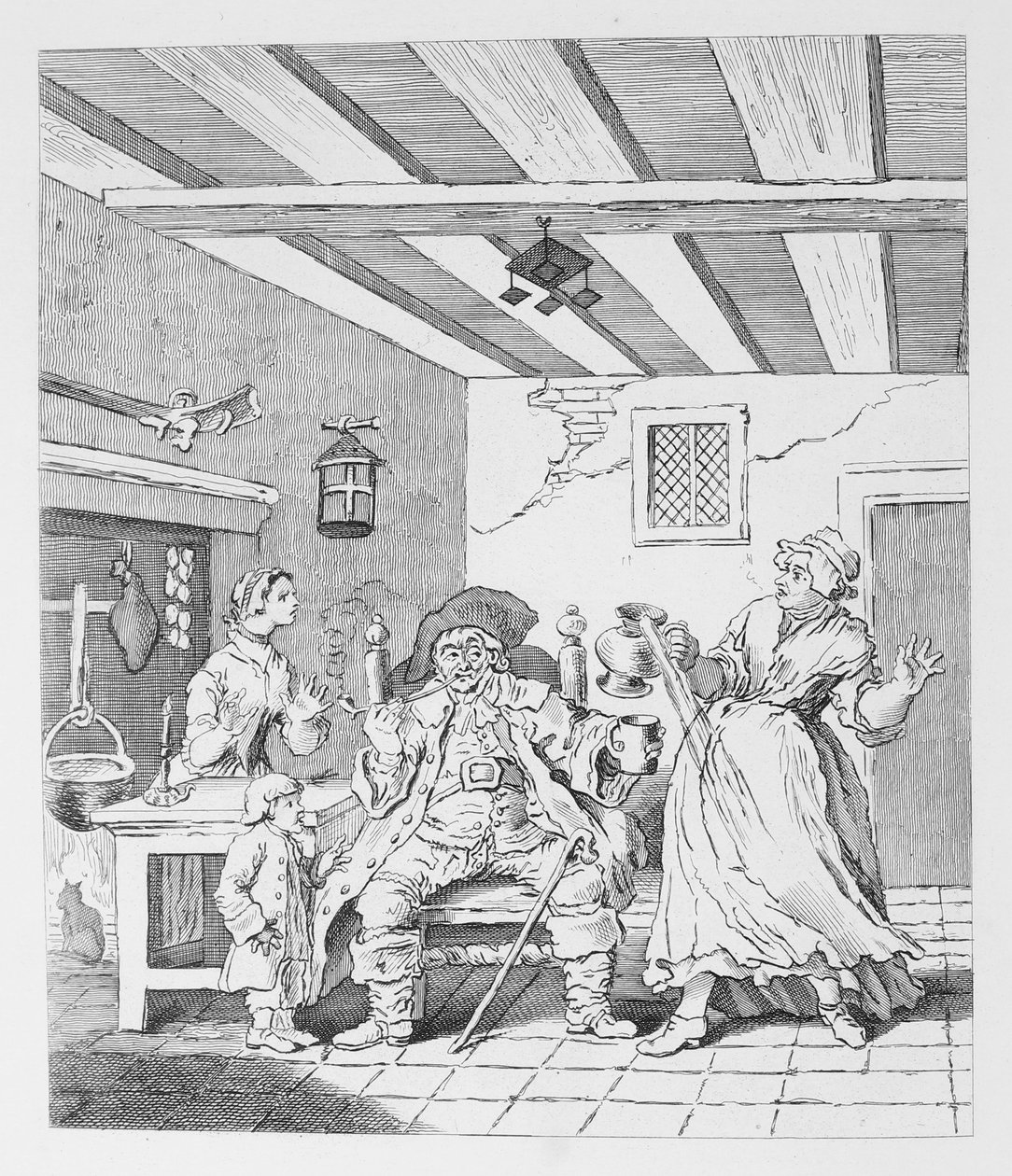 O retorno dos agricultores de William Hogarth