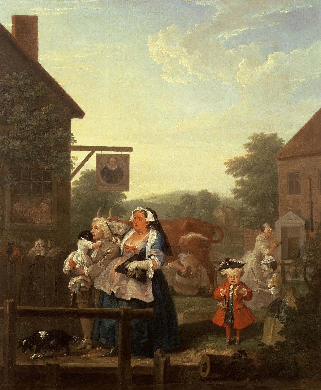 As quatro horas do dia: noite de 1736 de William Hogarth
