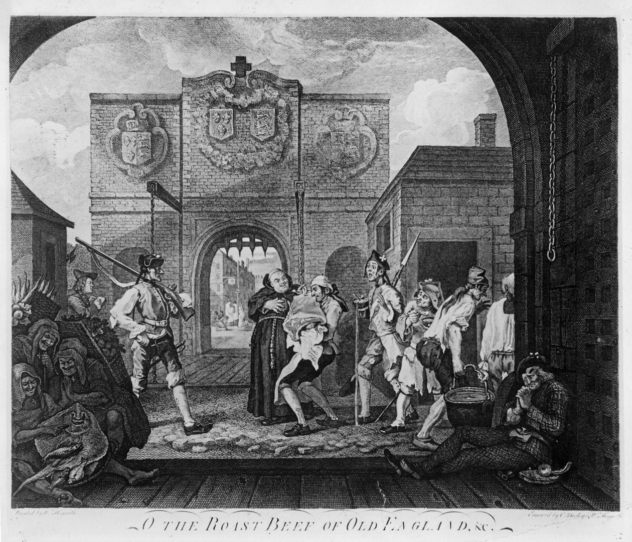 O Portão de Calais, ou Ó O Rosbife da Velha Inglaterra de William Hogarth
