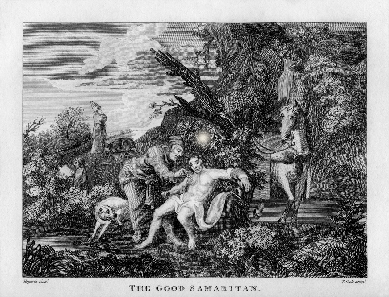 O Bom Samaritano de William Hogarth de William Hogarth