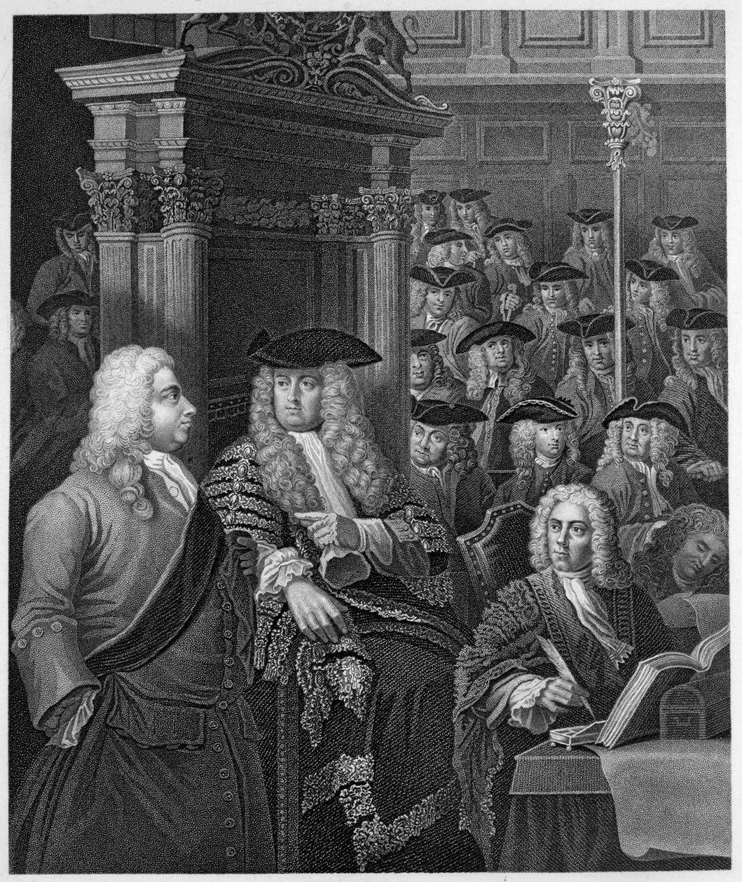 A Casa dos Comuns de William Hogarth