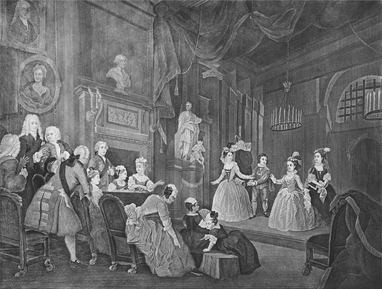 O imperador indiano, gravado por Robert Dodd de William Hogarth