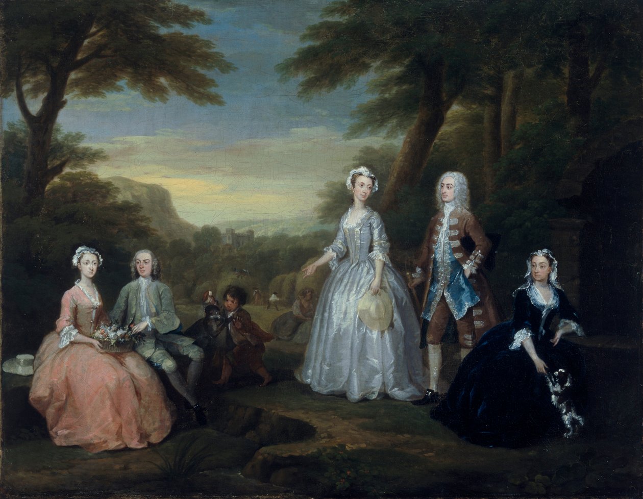 "The Jones Family Conversation Piece", 1730 de William Hogarth