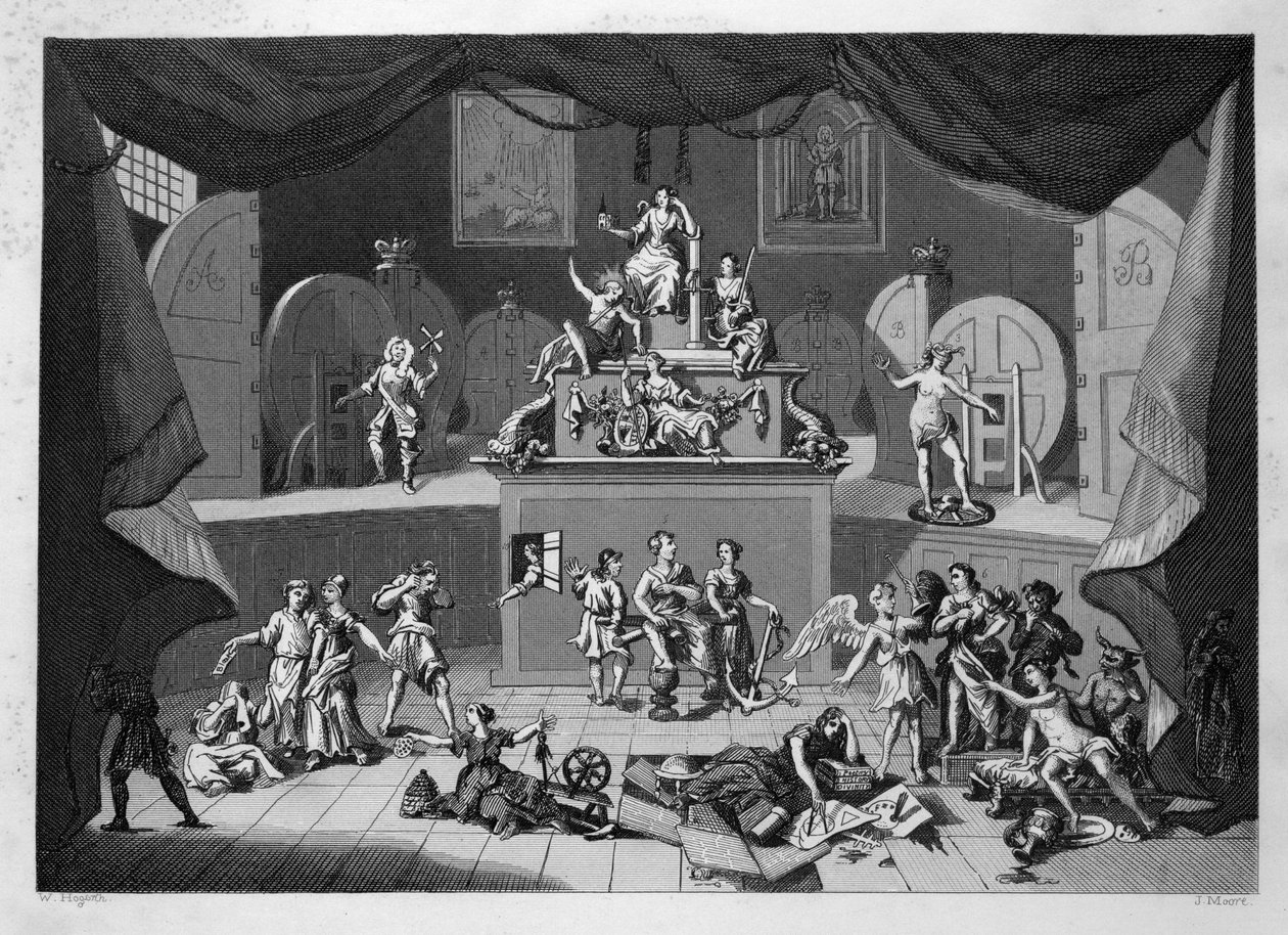 A loteria de William Hogarth
