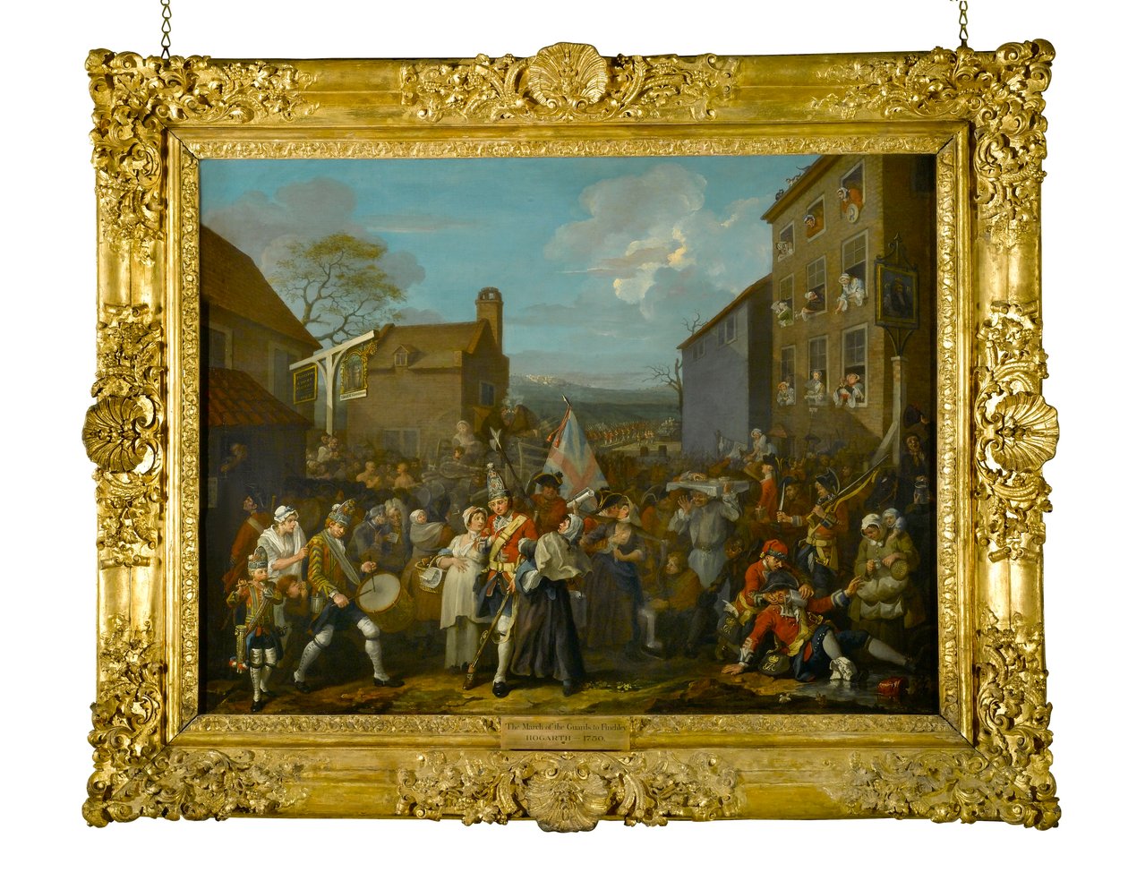 A Marcha dos Guardas a Finchley, 1750 de William Hogarth
