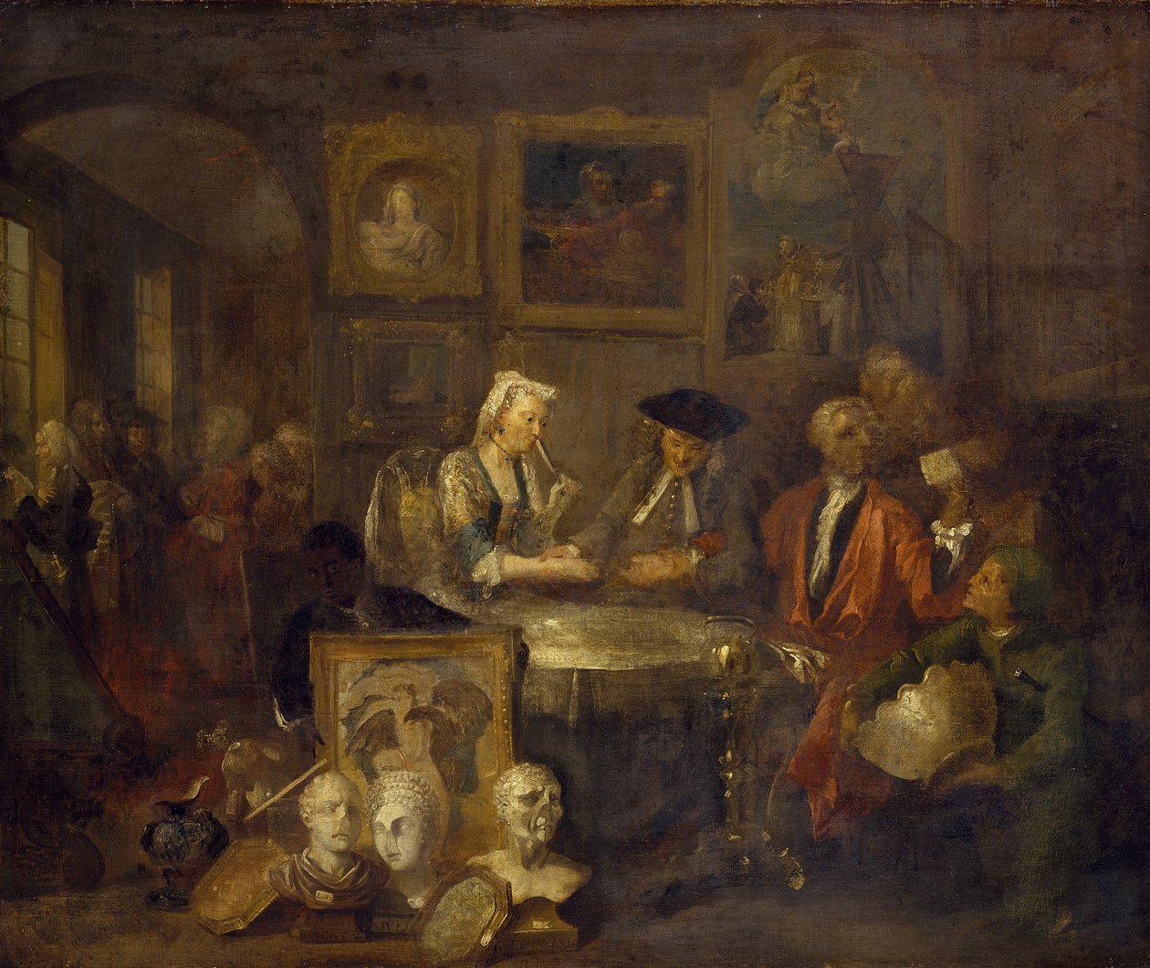 O contrato de casamento, 1743 de William Hogarth
