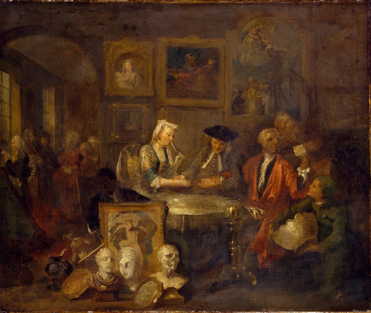 O Contrato de Casamento, início da década de 1730 de William Hogarth