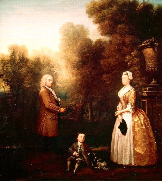 A Família Pascall (óleo sobre tela) de William Hogarth